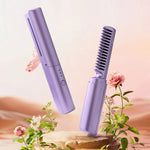 Rechargeable wireless hair straightener comb