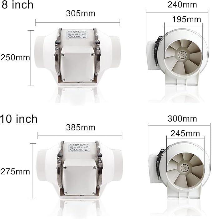 WhisperFlow 220V Inline Exhaust Fan