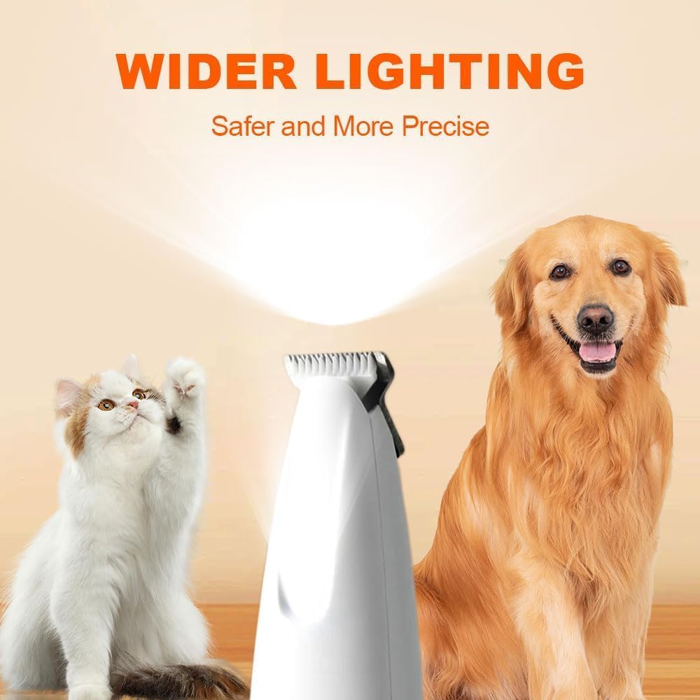 Electric Pet Paw Trimmer with LED Light