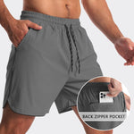 2 Pack Mens Workout Athletic Shorts