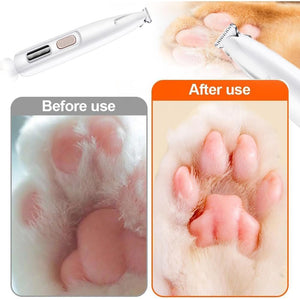 Electric Pet Paw Trimmer with LED Light