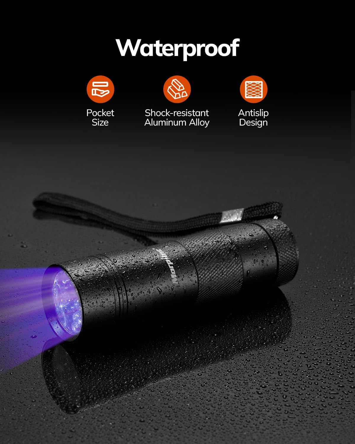 Blacklight Flashlights uv Flashlight,12 LED