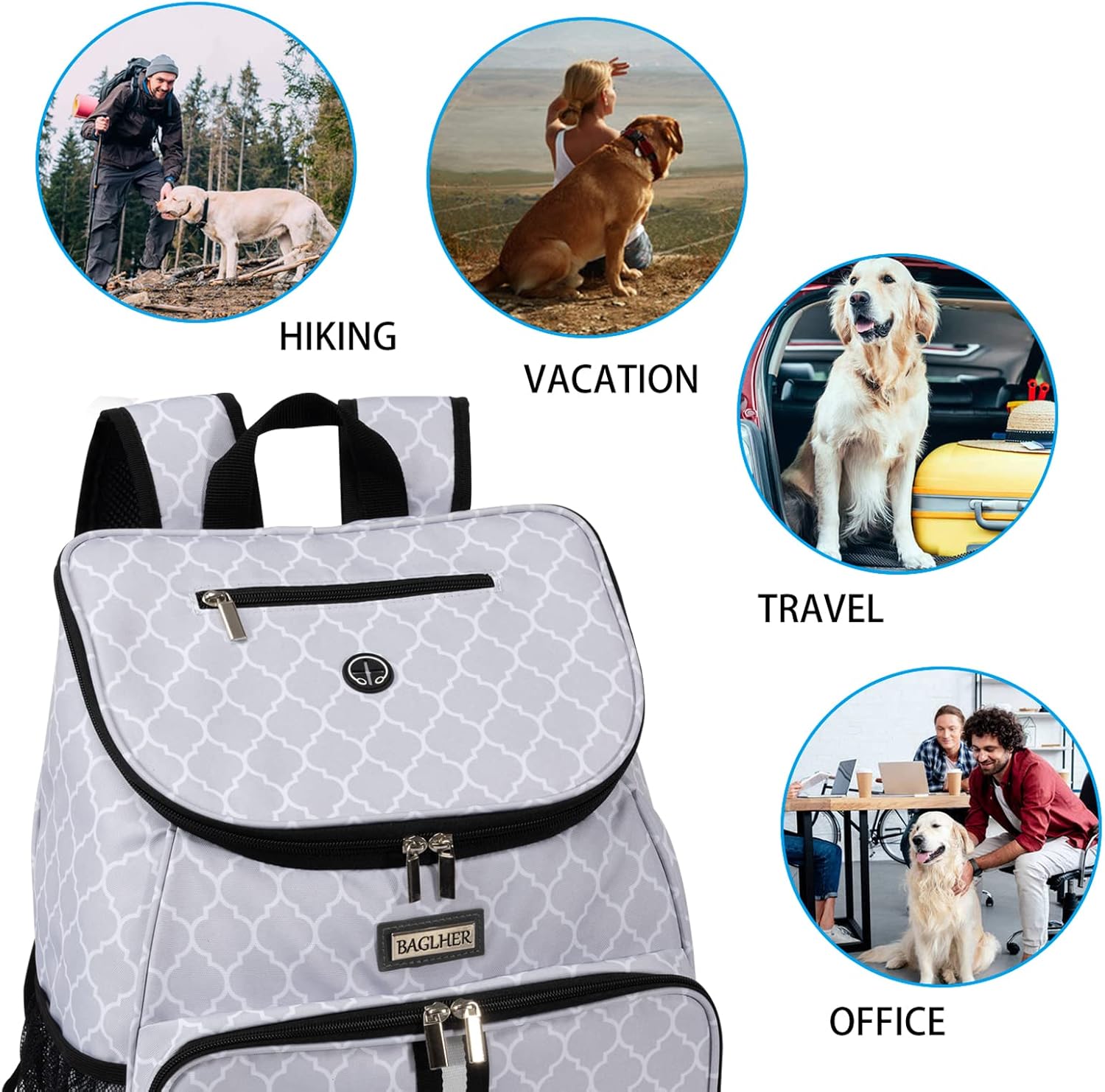 Dog Travel Bag, Airline Approved Pet Supplies Backpack