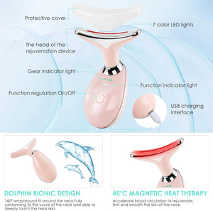 Facial Massager for Face and Neck, Red-Light-Therapy-for-Face and Neck