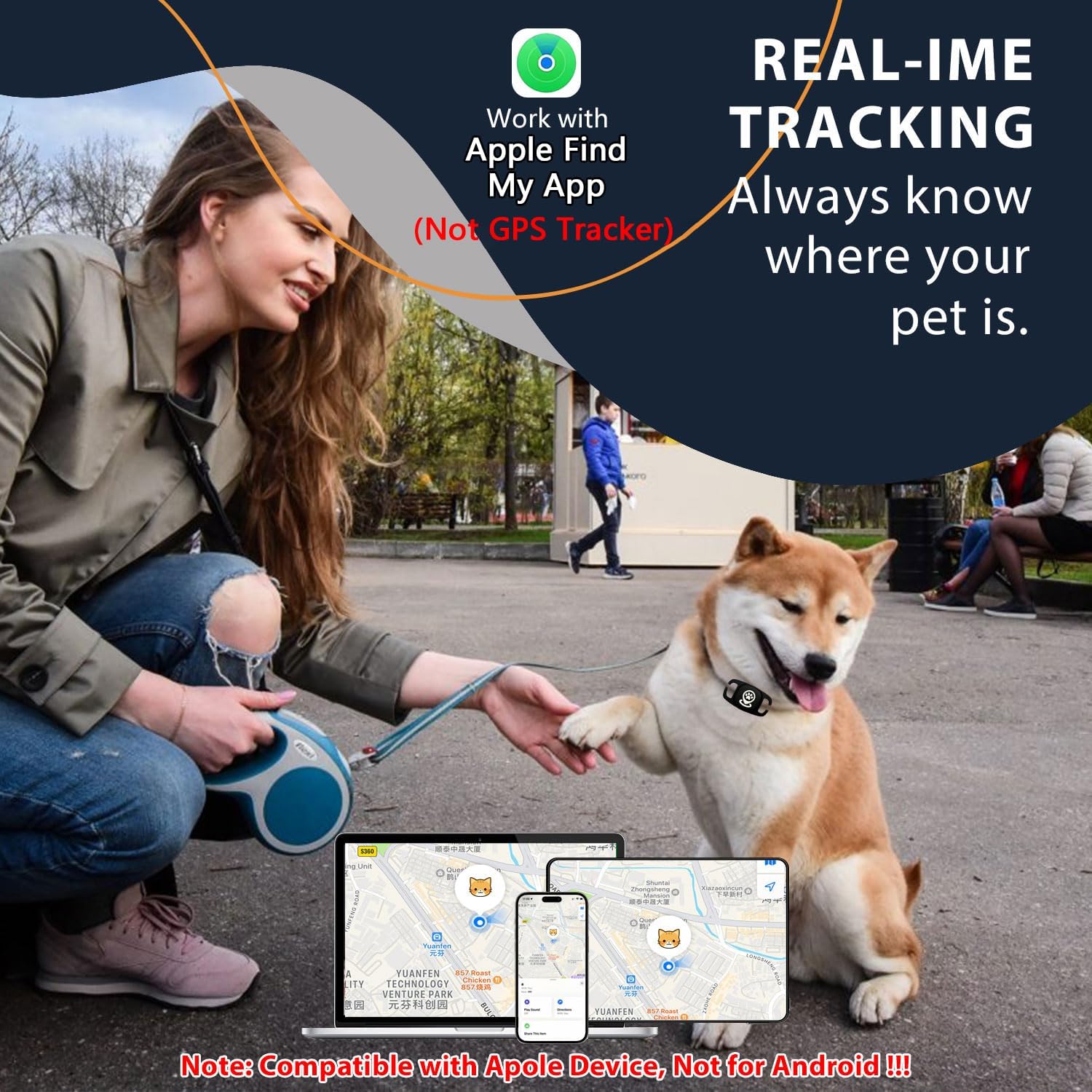 Pet Tracker for Dog, Dog Tracker Smart