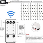 300 LED Remote Control Christmas Curtain Lights