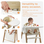 High Chair for Babies and Toddlers Adjustable Foldable Convertible