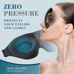 3D Sleep Mask for Side Sleeper, 100% Light Blocking Sleeping Eye Mask