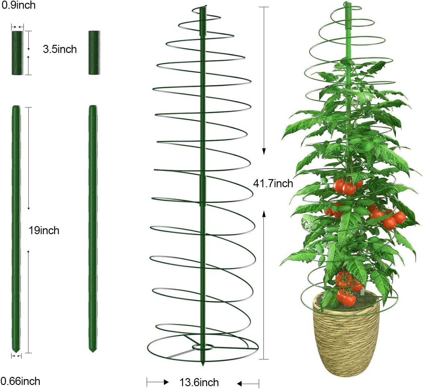 2 Pack Tomato Cage for Garden Plant Support