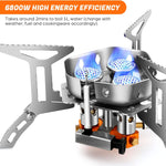 6800W Windproof Camp Stove Camping Gas Stove