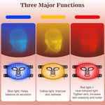 Red Light Therapy for Face, 3 Modes Portable Led Face Mask Light Therapy