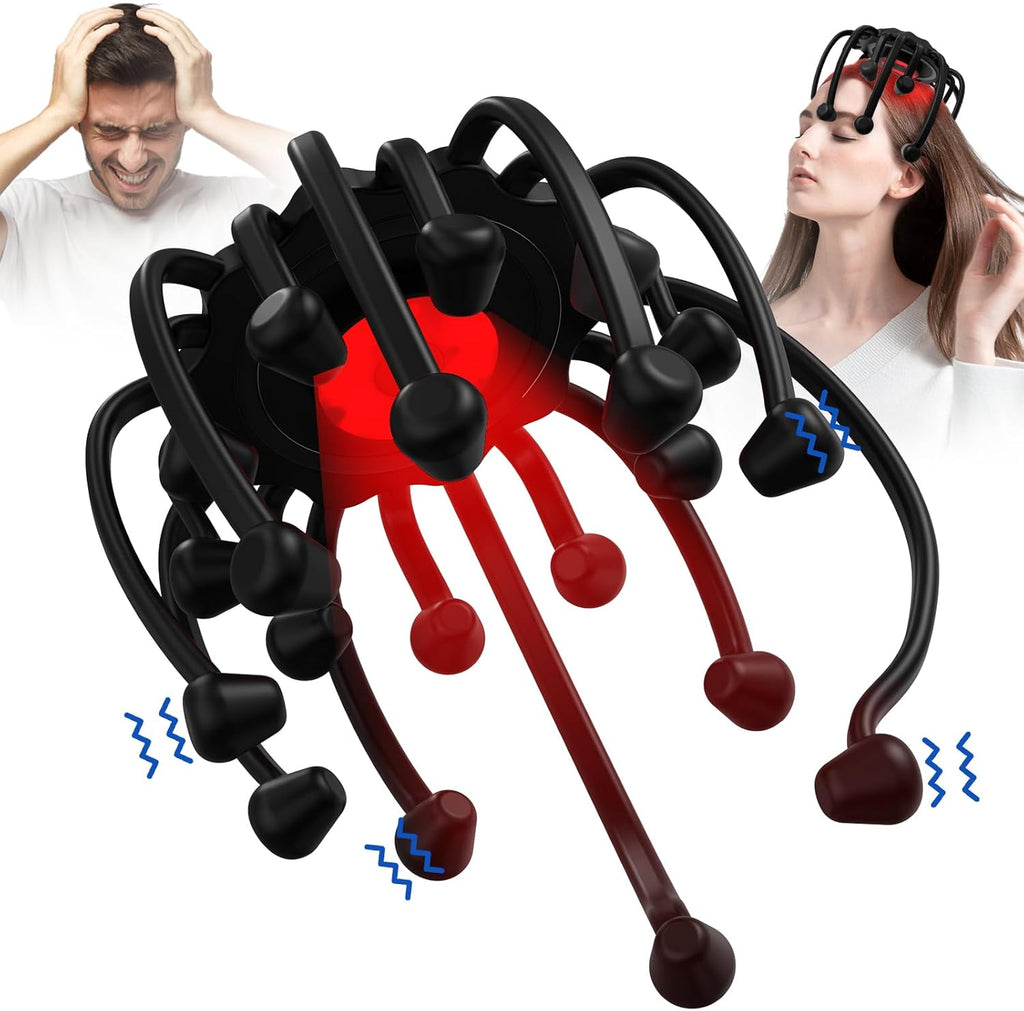 Electric Scalp Massager - Head Massager with Red Light