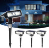 Solar Spot Lights Outdoor, 4 Pack Solar Lights