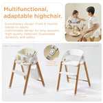 High Chair for Babies and Toddlers Adjustable Foldable Convertible