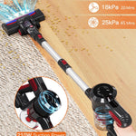 Cordless Vacuum Cleaner, 25kPa Powerful Vacuum Cleaners