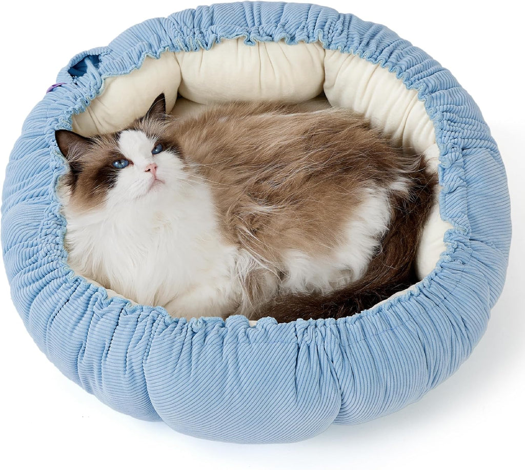 Cat Beds for Indoor Cats - Washable Cute Cat Beds with Versatile