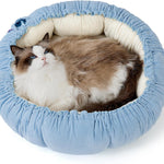 Cat Beds for Indoor Cats - Washable Cute Cat Beds with Versatile